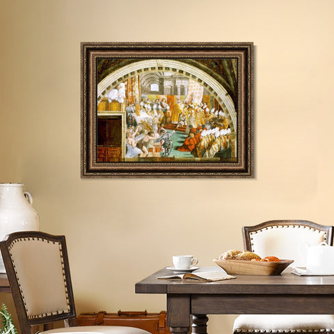 INVIN ART Framed Canvas Art Giclee Print Series#180 by Raphael/Raffaello Sanzio Wall Art Living Room Home Office Decorations