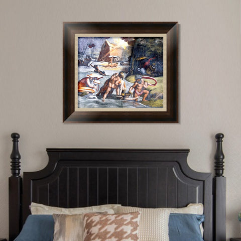 INVIN ART Framed Canvas Art Giclee Print Series#181 by Raphael/Raffaello Sanzio Wall Art Living Room Home Office Decorations