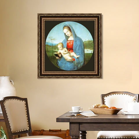 INVIN ART Framed Canvas Art Giclee Print Series#183 by Raphael/Raffaello Sanzio Wall Art Living Room Home Office Decorations