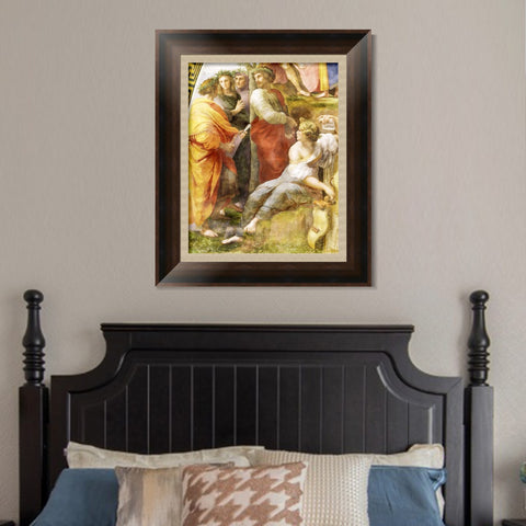 INVIN ART Framed Canvas Art Giclee Print Series#184 by Raphael/Raffaello Sanzio Wall Art Living Room Home Office Decorations
