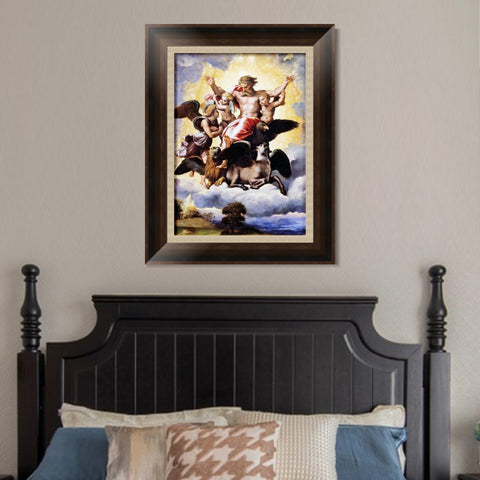 INVIN ART Framed Canvas Art Giclee Print Series#185 by Raphael/Raffaello Sanzio Wall Art Living Room Home Office Decorations