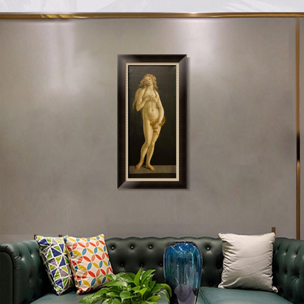 INVIN ART Framed Canvas Art Giclee Print The Birth of Venus by Sandro Botticelli Wall Art