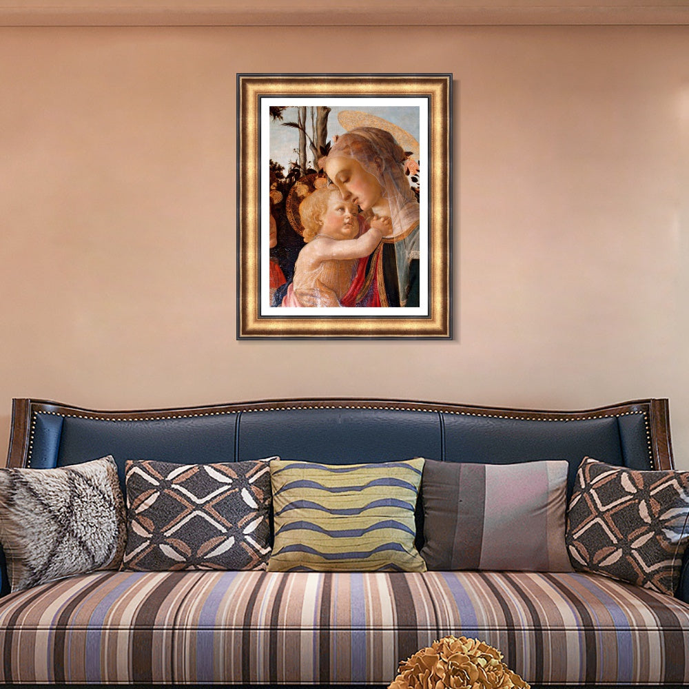 INVIN ART Framed Canvas Art Giclee Print Return of Judith to Bethulia by Sandro Botticelli Wall Art Living Room Home Office Decorations