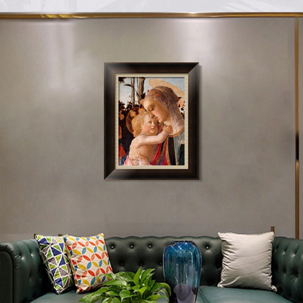 INVIN ART Framed Canvas Art Giclee Print Return of Judith to Bethulia by Sandro Botticelli Wall Art Living Room Home Office Decorations