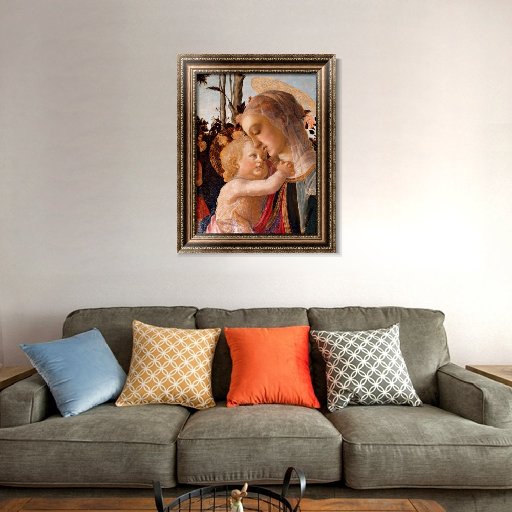 INVIN ART Framed Canvas Art Giclee Print Return of Judith to Bethulia by Sandro Botticelli Wall Art Living Room Home Office Decorations