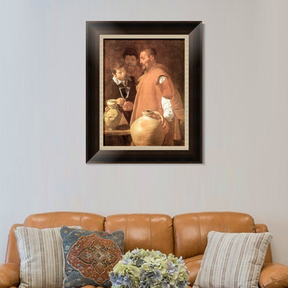 INVIN ART Framed Canvas Art Giclee Print the Waterseller of Seville by Diego Velazquez Wall Art