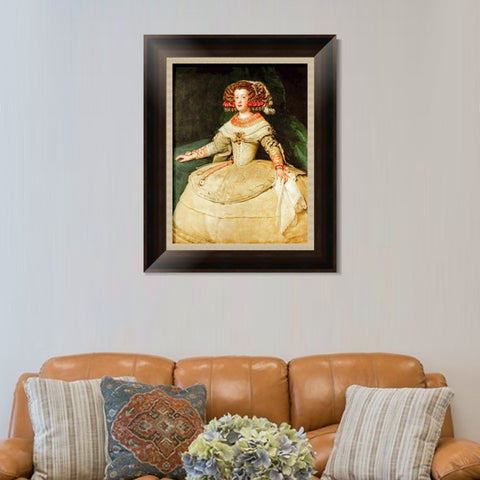 INVIN ART Framed Canvas Art Giclee Print Maria Teresa, Infanta by the Christian Soul by Diego Velazquez Wall Art Living Room Home Office Decorations