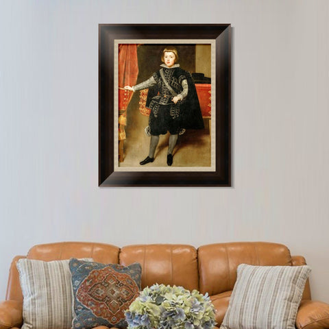INVIN ART Framed Canvas Art Giclee Print Portrait of Philip IV, King of Spain-1 by the Christian Soul by Diego Velazquez Wall Art Living Decorations
