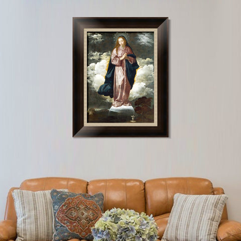 INVIN ART Framed Canvas Art Giclee Print the Immaculate Conception by the Christian Soul by Diego Velazquez Wall Art Living Room Home Office Decorations