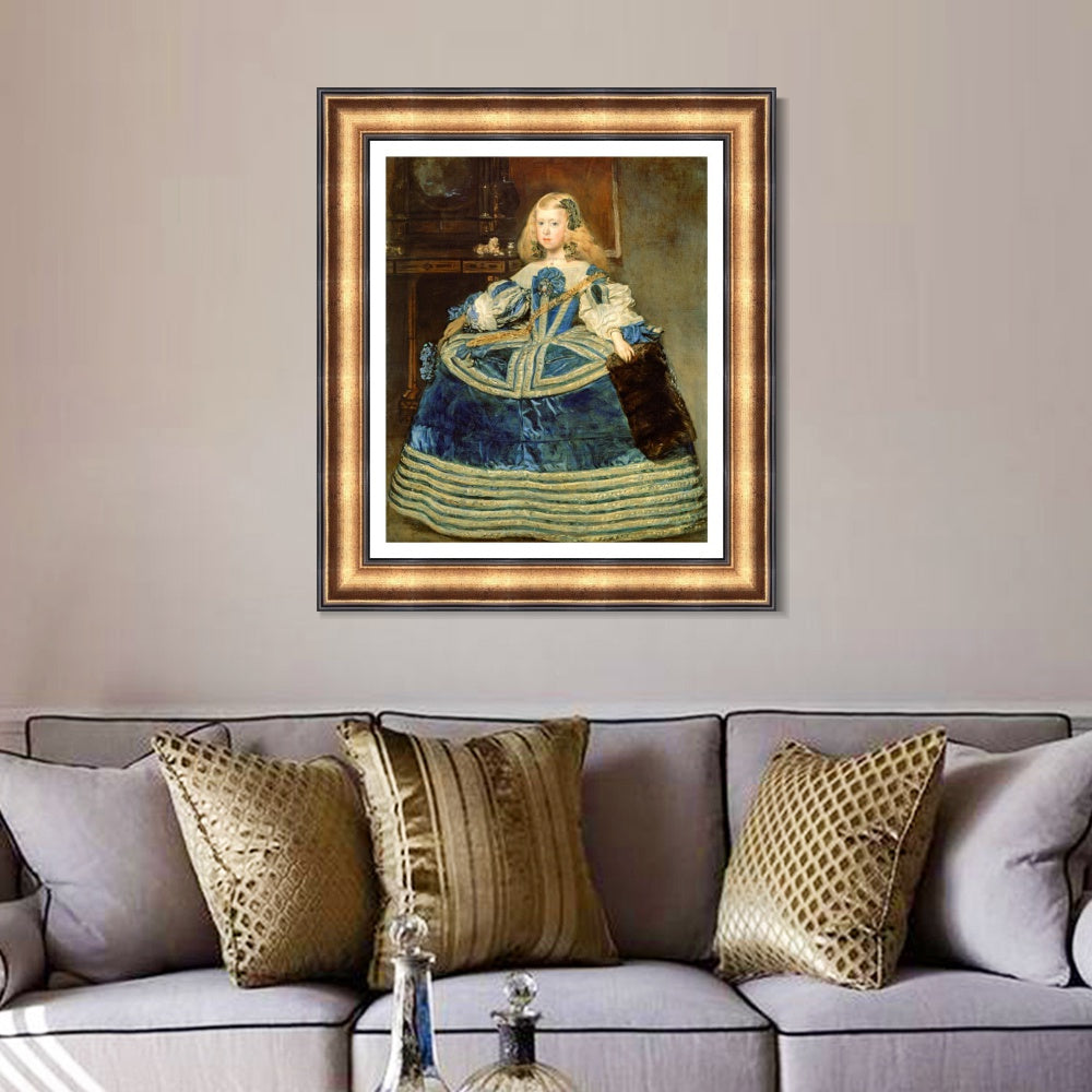 INVIN ART Framed Canvas Art Giclee Print Portrait of the Infanta Margarita by the Christian Soul by Diego Velazquez Wall Art Living Decorations