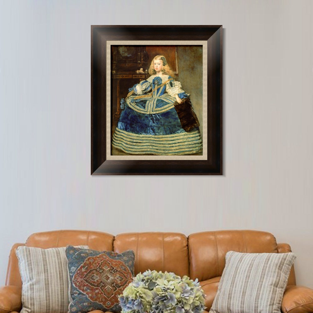 INVIN ART Framed Canvas Art Giclee Print Portrait of the Infanta Margarita by the Christian Soul by Diego Velazquez Wall Art Living Decorations