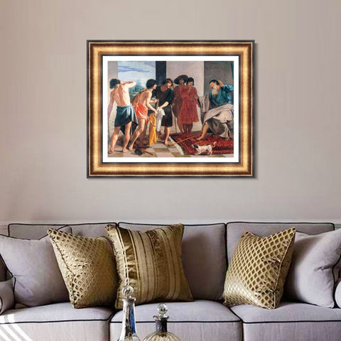 INVIN ART Framed Canvas Art Giclee Print Joseph's Bloody Coat Brought to Jacob by the Christian Soul by Diego Velazquez Wall Art Living Decorations