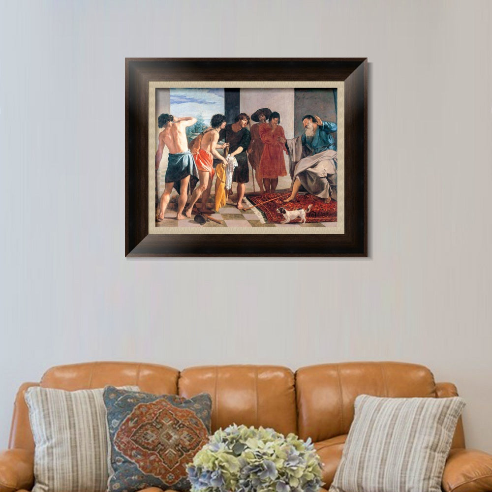 INVIN ART Framed Canvas Art Giclee Print Joseph's Bloody Coat Brought to Jacob by the Christian Soul by Diego Velazquez Wall Art Living Decorations