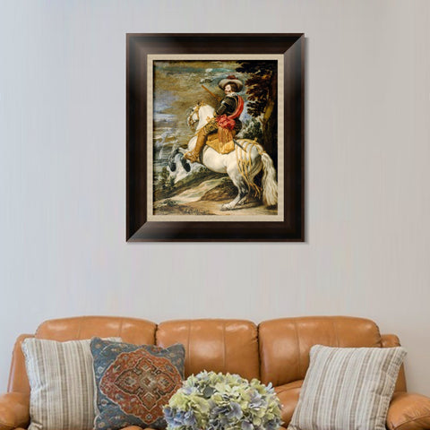 INVIN ART Framed Canvas Art Giclee Print Series#026 by the Christian Soul by Diego Velazquez Wall Art Living Room Home Office Decorations