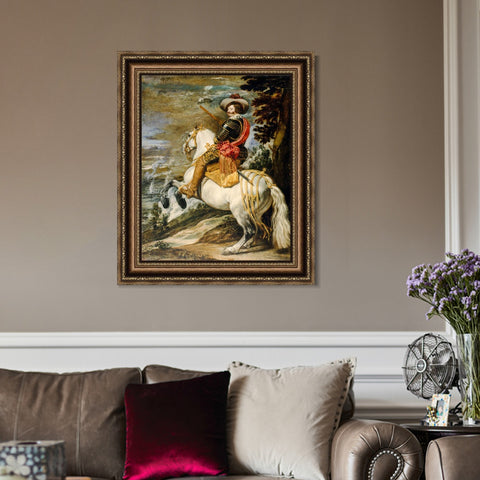 INVIN ART Framed Canvas Art Giclee Print Series#026 by the Christian Soul by Diego Velazquez Wall Art Living Room Home Office Decorations