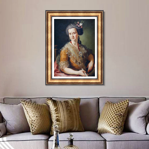 INVIN ART Framed Canvas Art Giclee Print Zacarias by the Christian Soul by Diego Velazquez Wall Art Living Room Home Office Decorations