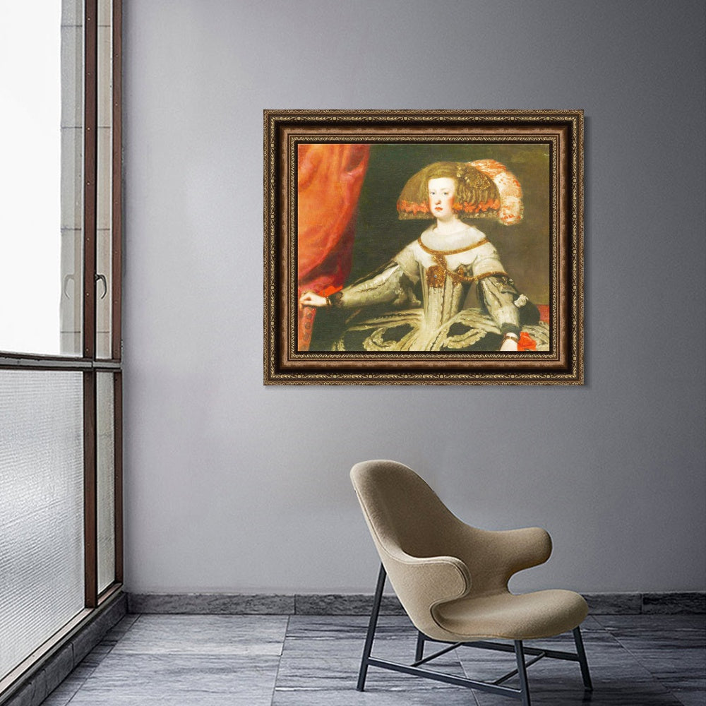 INVIN ART Framed Canvas Art Giclee Print Prince Philip Prospero by the Christian Soul by Diego Velazquez Wall Art