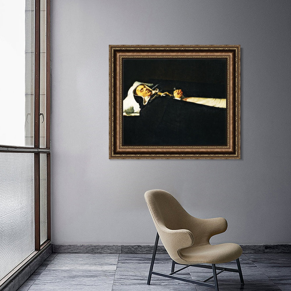 INVIN ART Framed Canvas Art Giclee Print Simon Rojas Velazquez by the Christian Soul by Diego Velazquez Wall Art