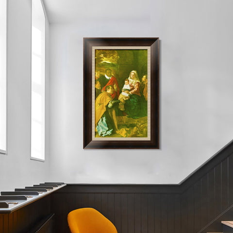 INVIN ART Framed Canvas Art Giclee Print Prince Adoration of the Magi by the Christian Soul by Diego Velazquez Wall Art Living Decorations