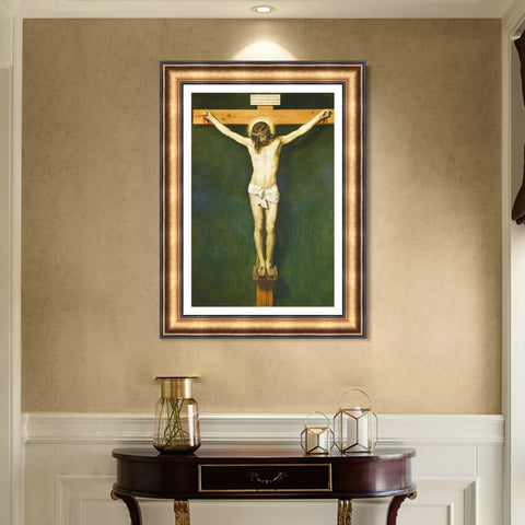 INVIN ART Framed Canvas Art Giclee Print Prince the Crucifixion by the Christian Soul by Diego Velazquez Wall Art Living Room Home Office Decorations