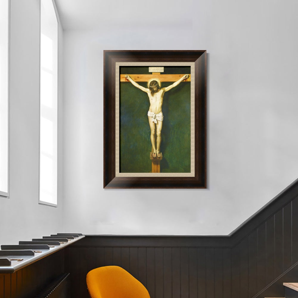 INVIN ART Framed Canvas Art Giclee Print Prince the Crucifixion by the Christian Soul by Diego Velazquez Wall Art