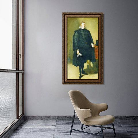 INVIN ART Framed Canvas Art Giclee Print Prince Felipe IV by Diego Velazquez Wall Art Living Room Home Office Decorations