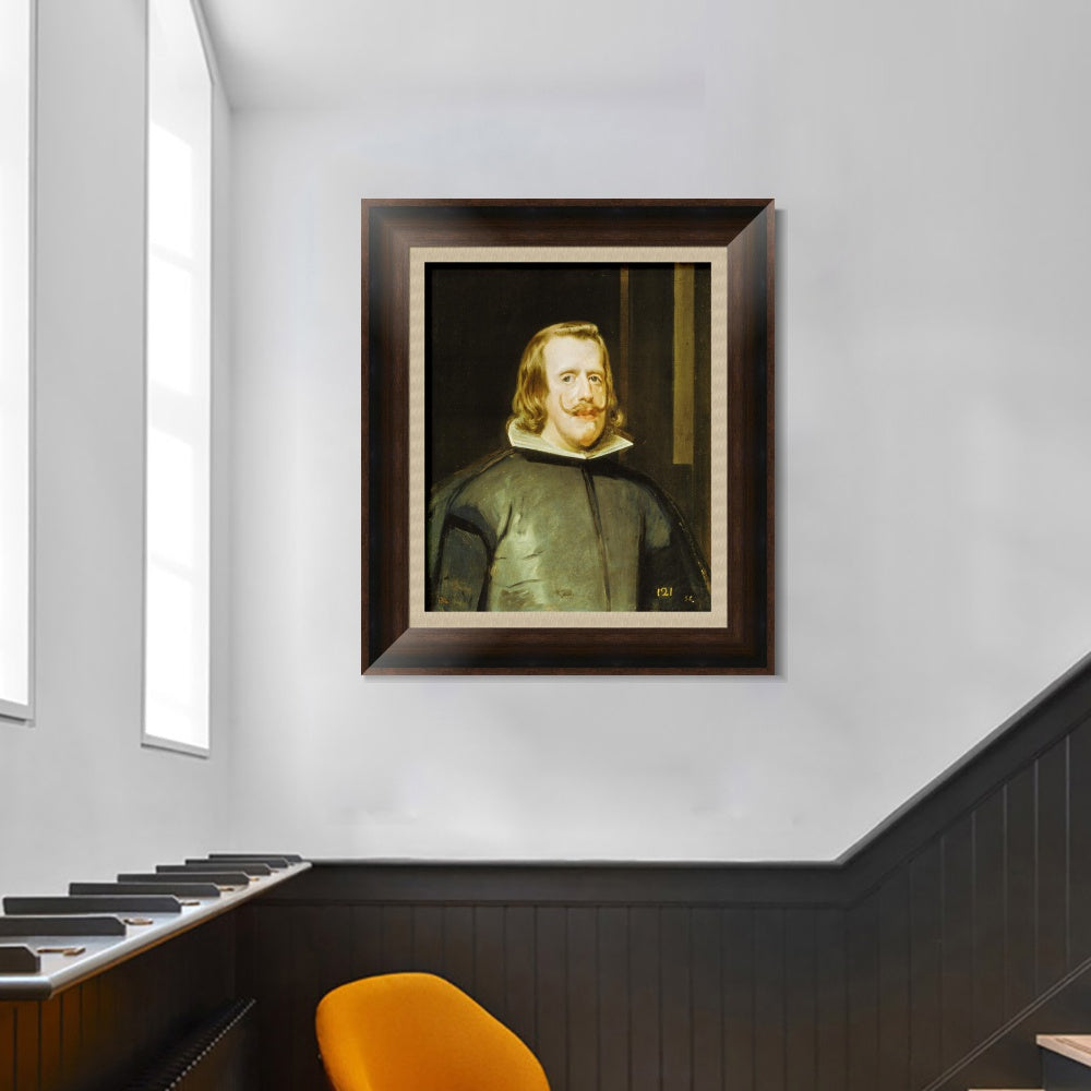 INVIN ART Framed Canvas Art Giclee Print philip iv by the Christian Soul by Diego Velazquez Wall Art