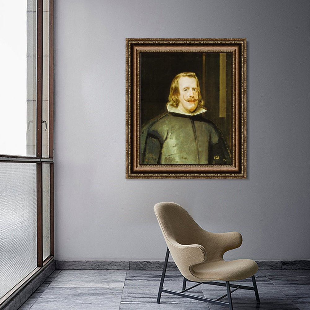 INVIN ART Framed Canvas Art Giclee Print philip iv by the Christian Soul by Diego Velazquez Wall Art
