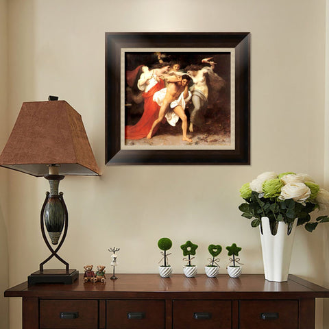 INVIN ART Framed Canvas Art Giclee Print Orestes Pursued by the Furies by William Adolphe Bouguereau Wall Art Living Room Home Office Decorations