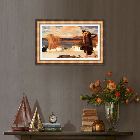 INVIN ART Framed Canvas Art Giclee Print Series#146 by William Adolphe Bouguereau Wall Art Living Room Home Office Decorations