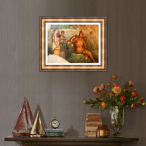 INVIN ART Framed Canvas Art Giclee Print Series#150 by the Furies by William Adolphe Bouguereau Wall Art Living Room Home Office Decorations