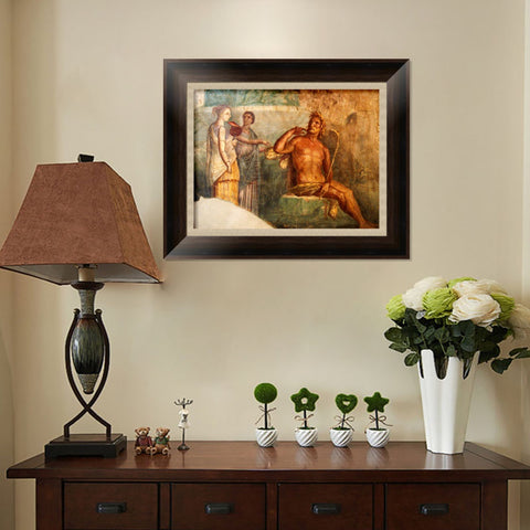 INVIN ART Framed Canvas Art Giclee Print Series#150 by the Furies by William Adolphe Bouguereau Wall Art Living Room Home Office Decorations