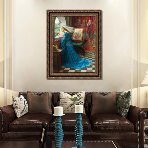 INVIN ART Framed Canvas Art Giclee Print Rosamund by John William Waterhouse Wall Art Living Room Home Office Decorations
