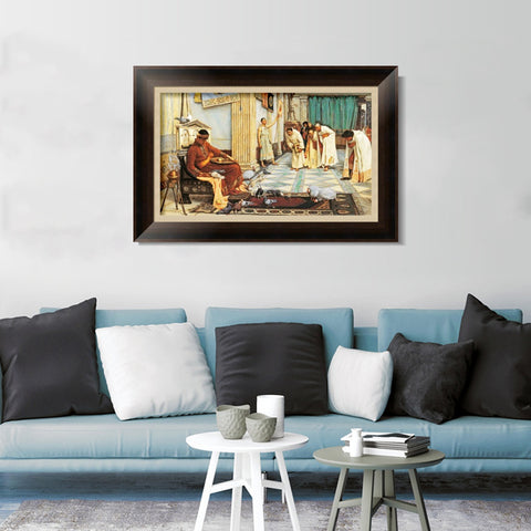 INVIN ART Framed Canvas Art Giclee Print Series#022 by John William Waterhouse Wall Art Living Room Home Office Decorations