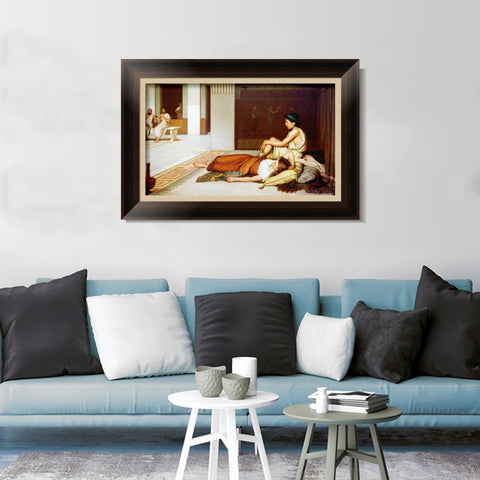 INVIN ART Framed Canvas Art Giclee Print Series#026 by John William Waterhouse Wall Art Living Room Home Office Decorations