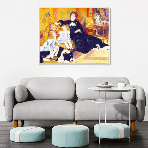 INVIN ART Framed Canvas Madame Georges Charpentier by Pierre Auguste Renoir Wall Art Living Room Home Office Decorations