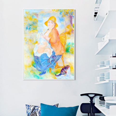 INVIN ART Framed Canvas Series#072 by Pierre Auguste Renoir Wall Art Living Room Home Office Decorations