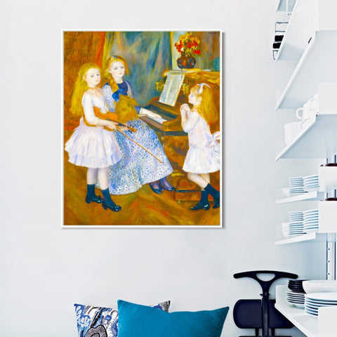 INVIN ART Framed Canvas Series#076 by Pierre Auguste Renoir Wall Art Living Room Home Office Decorations