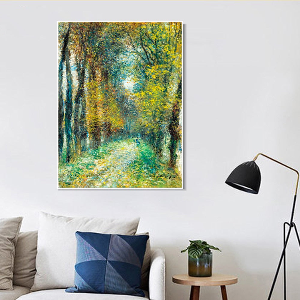 INVIN ART Framed Canvas L'All¨¦e couverte by Pierre Auguste Renoir Wall Art Living Room Home Office Decorations