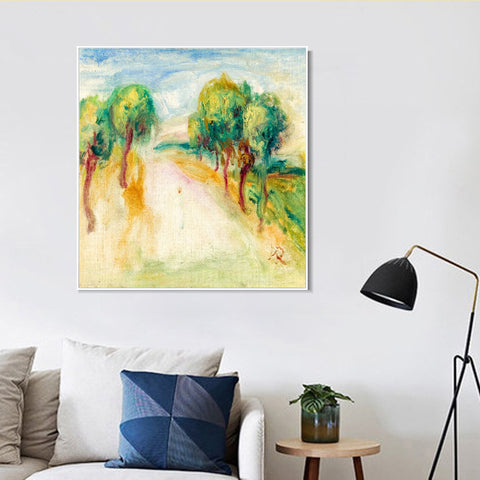 INVIN ART Framed Canvas LA MAISON DE L'ARTISTE by Pierre Auguste Renoir Wall Art Living Room Home Office Decorations