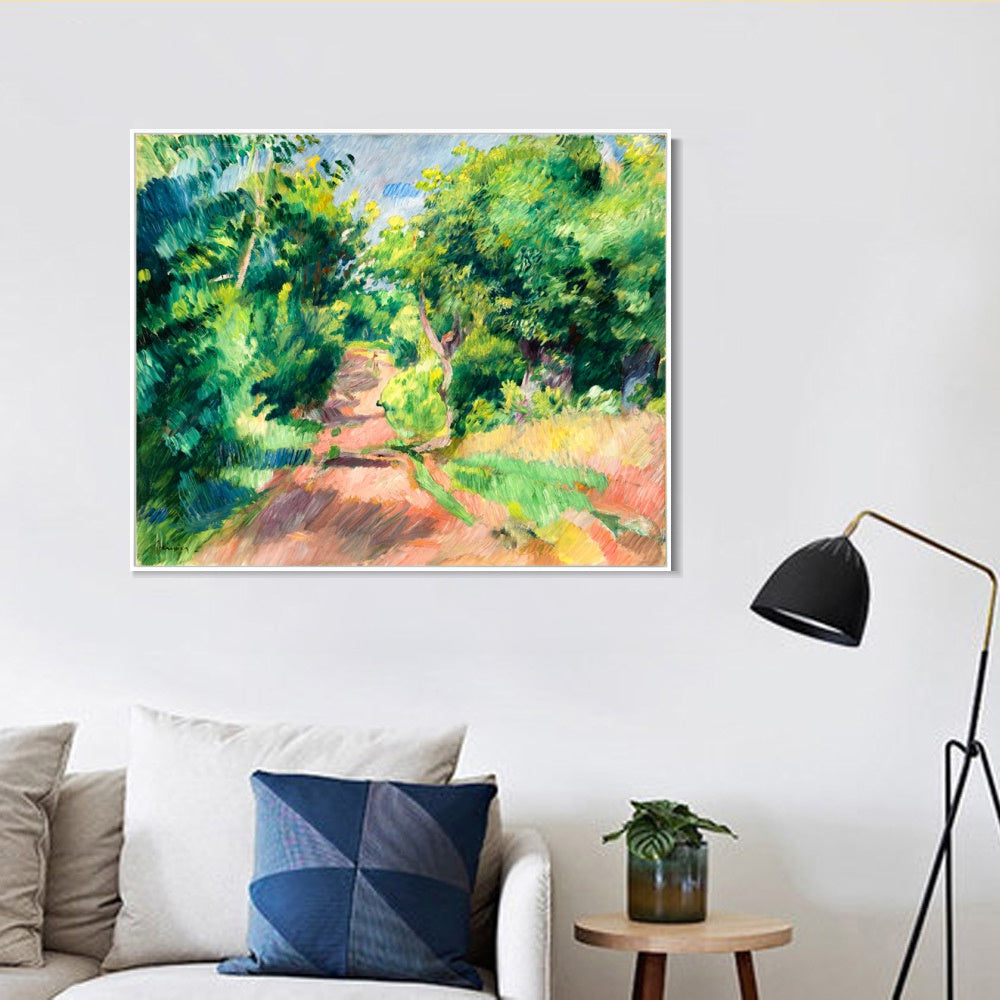 INVIN ART Framed Canvas LES ENVIRONS DE VARENGEVILLE by Pierre Auguste Renoir Wall Art Living Room Home Office Decorations