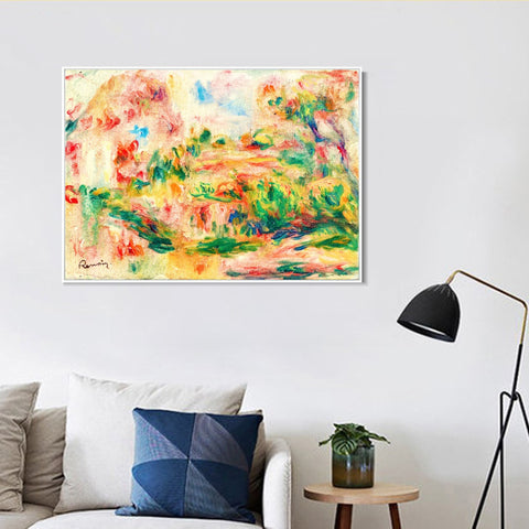 INVIN ART Framed Canvas PAYSAGE 7 by Pierre Auguste Renoir Wall Art Living Room Home Office Decorations