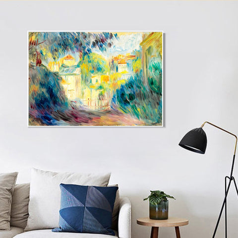 INVIN ART Framed Canvas PAYSAGE 8 by Pierre Auguste Renoir Wall Art Living Room Home Office Decorations