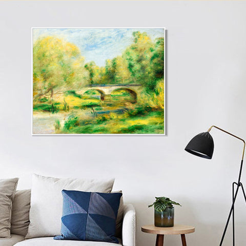 INVIN ART Framed Canvas PAYSAGE 12 by Pierre Auguste Renoir Wall Art Living Room Home Office Decorations