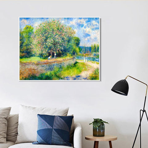 INVIN ART Framed Canvas Series# 137 by Pierre Auguste Renoir Wall Art Living Room Home Office Decorations