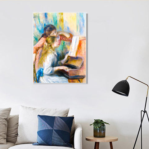 INVIN ART Framed Canvas Series#183 by Pierre Auguste Renoir Wall Art Living Room Home Office Decorations