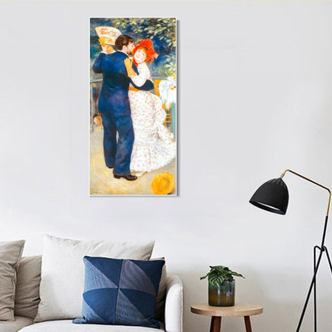 INVIN ART Framed Canvas Dancer1 by Pierre Auguste Renoir Wall Art Living Room Home Office Decorations