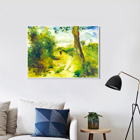 INVIN ART Framed Canvas Landscape between Storms by Pierre Auguste Renoir Wall Art Living Room Home Office Decorations