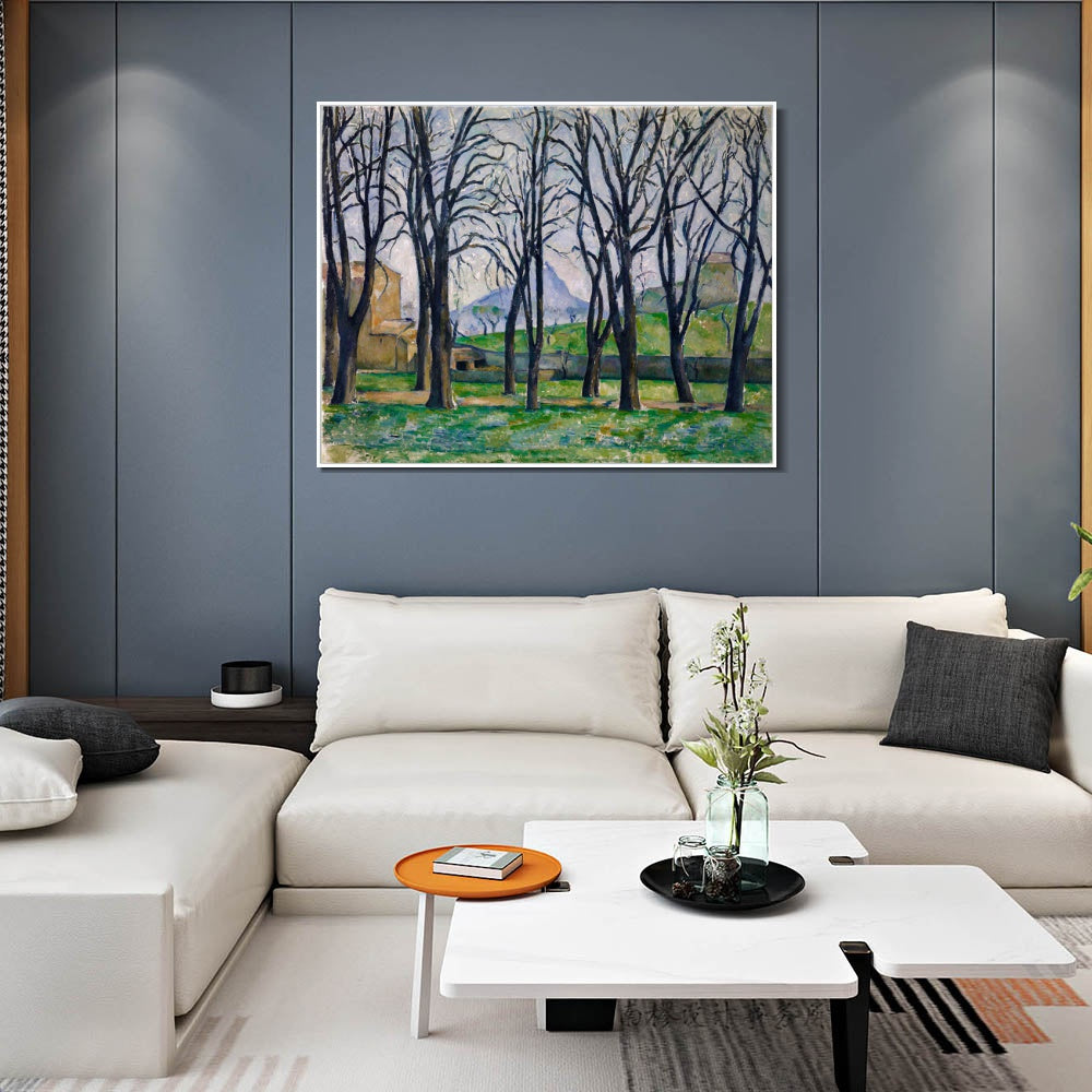 INVIN ART Framed Canvas Giclee Print Art Apples and Oranges by Paul Cezanne Wall Art