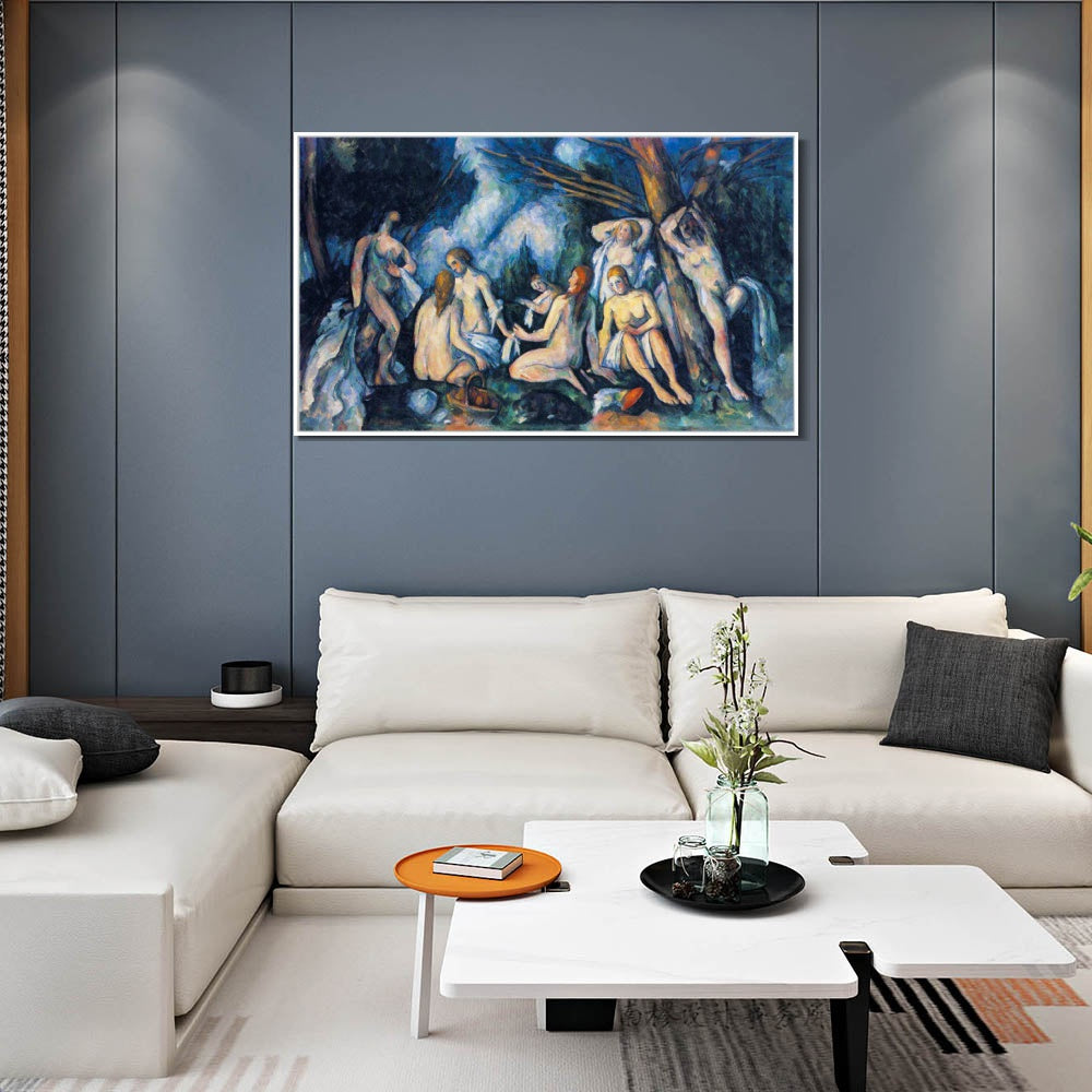 INVIN ART Framed Canvas Giclee Print Art Series#002 by Paul Cezanne Wall Art